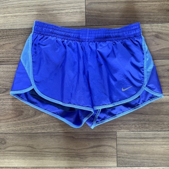 Nike Dri-FIT Mini Shorts | Size Small | Built-In Bike Shorts | Purple Blue - Picture 2 of 6